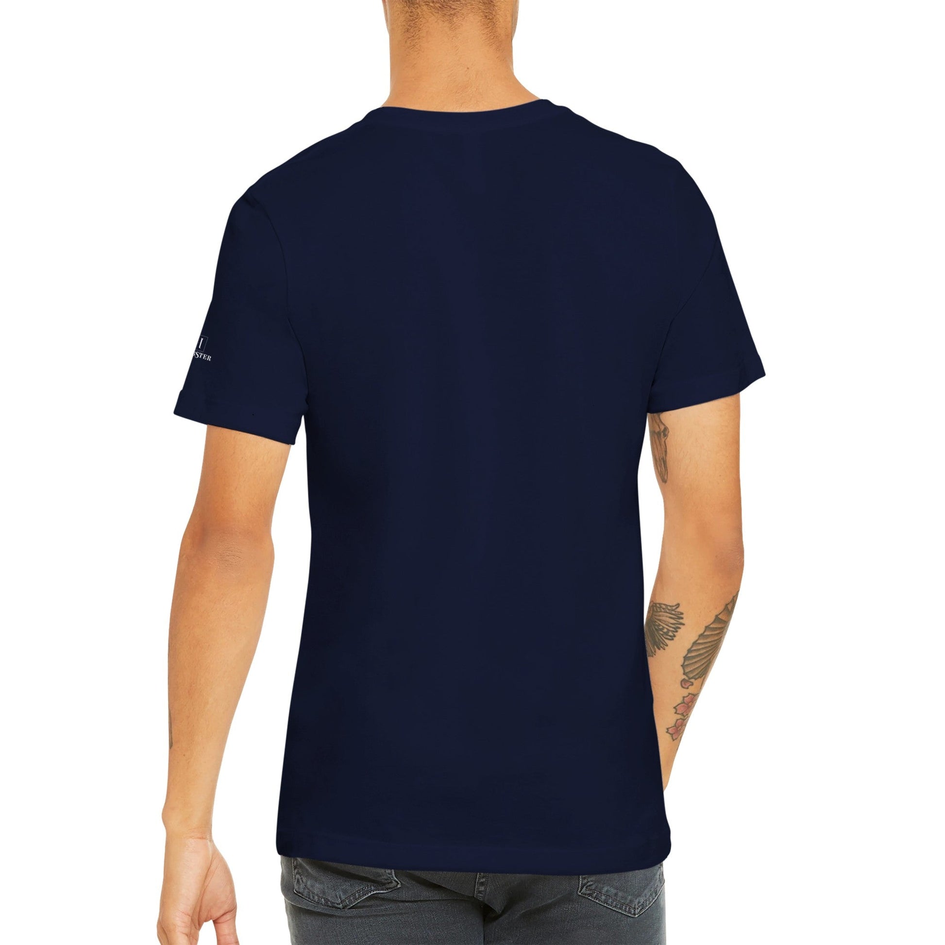 Men's Crewneck T-shirt with Airedale Terrier Logo - Hobbster