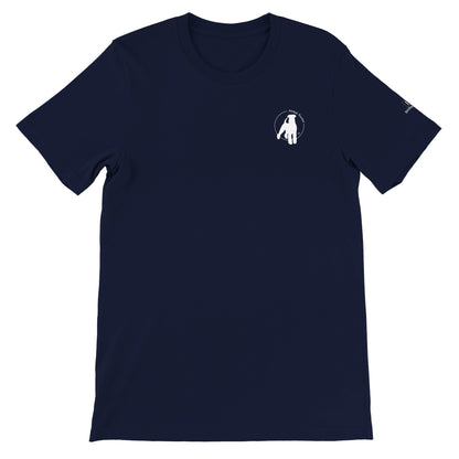 Men's Crewneck T-shirt with Airedale Terrier Logo - Hobbster