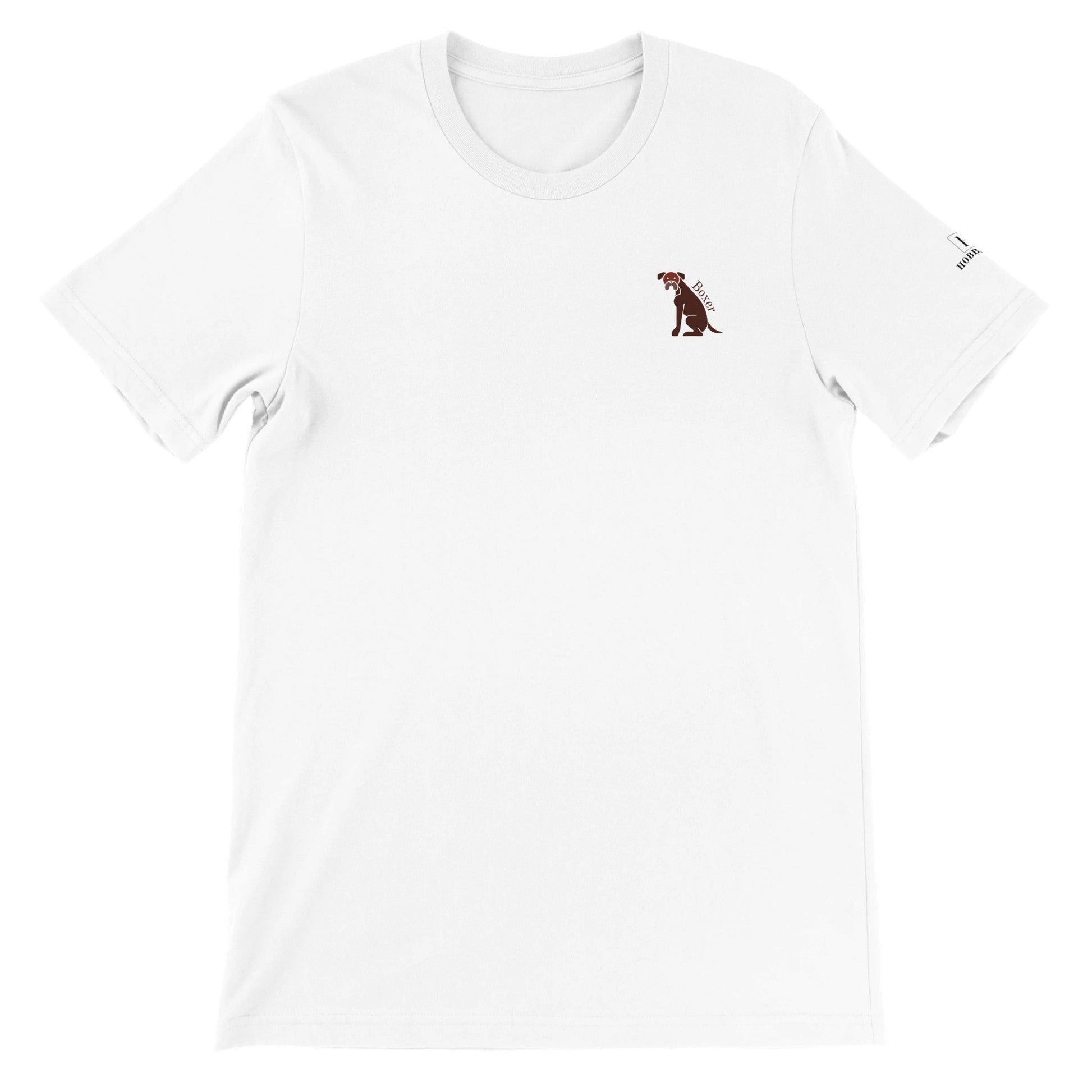 Men's Crewneck T-shirt with Boxer dog logo - Hobbster