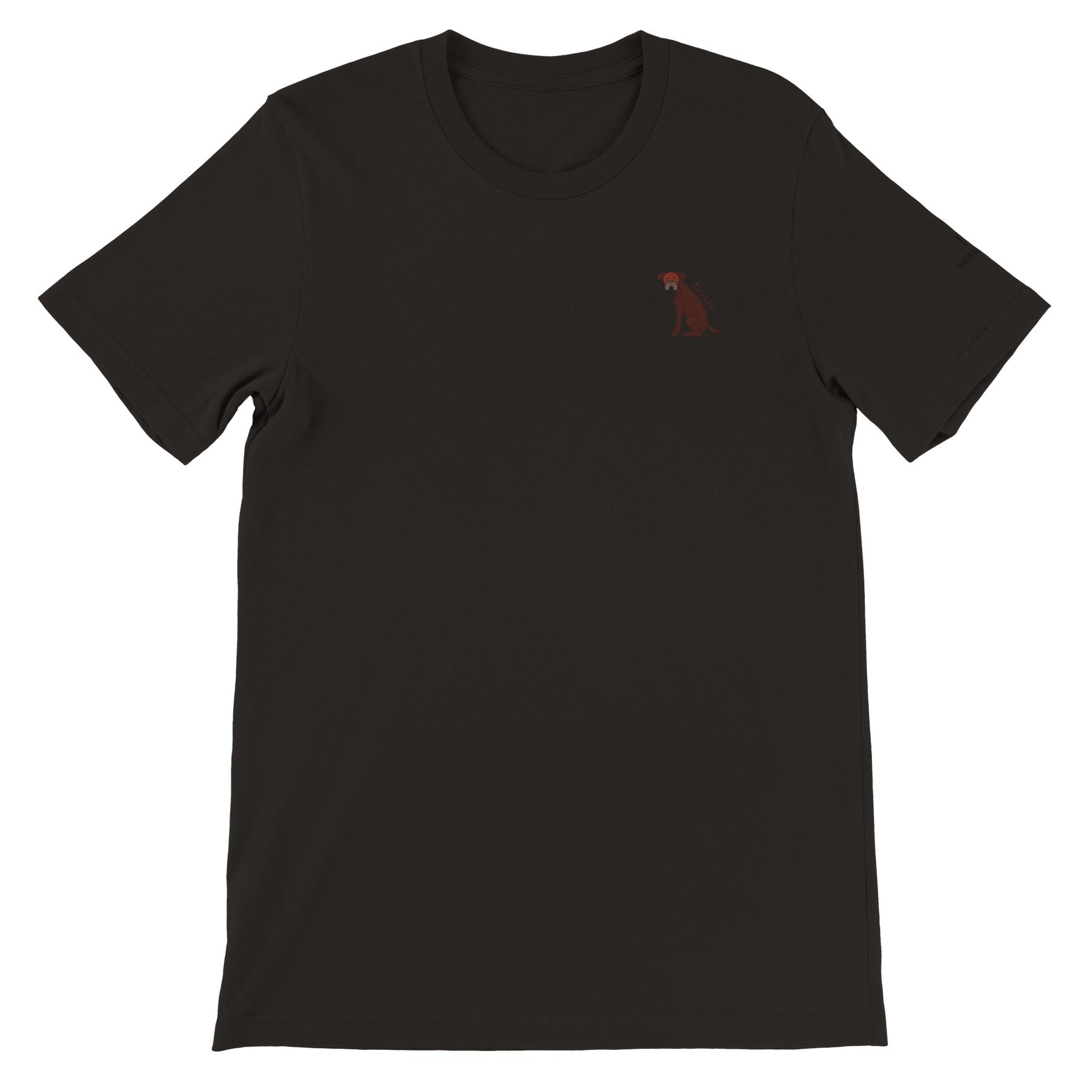 Men's Crewneck T-shirt with Boxer dog logo - Hobbster
