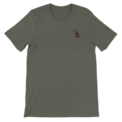 Men's Crewneck T-shirt with Boxer dog logo - Hobbster