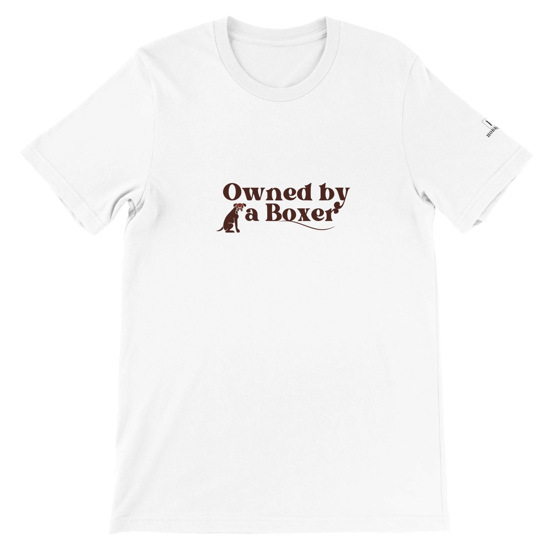 Men's Crewneck T-shirt with Boxer dog slogan - Hobbster