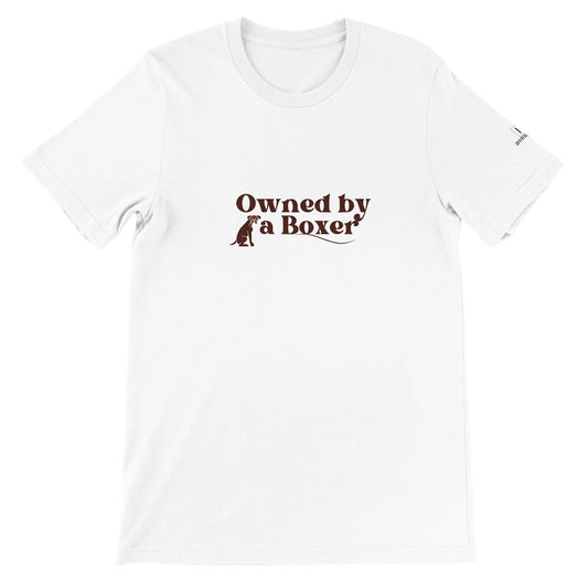 Men's Crewneck T-shirt with Boxer dog slogan - Hobbster