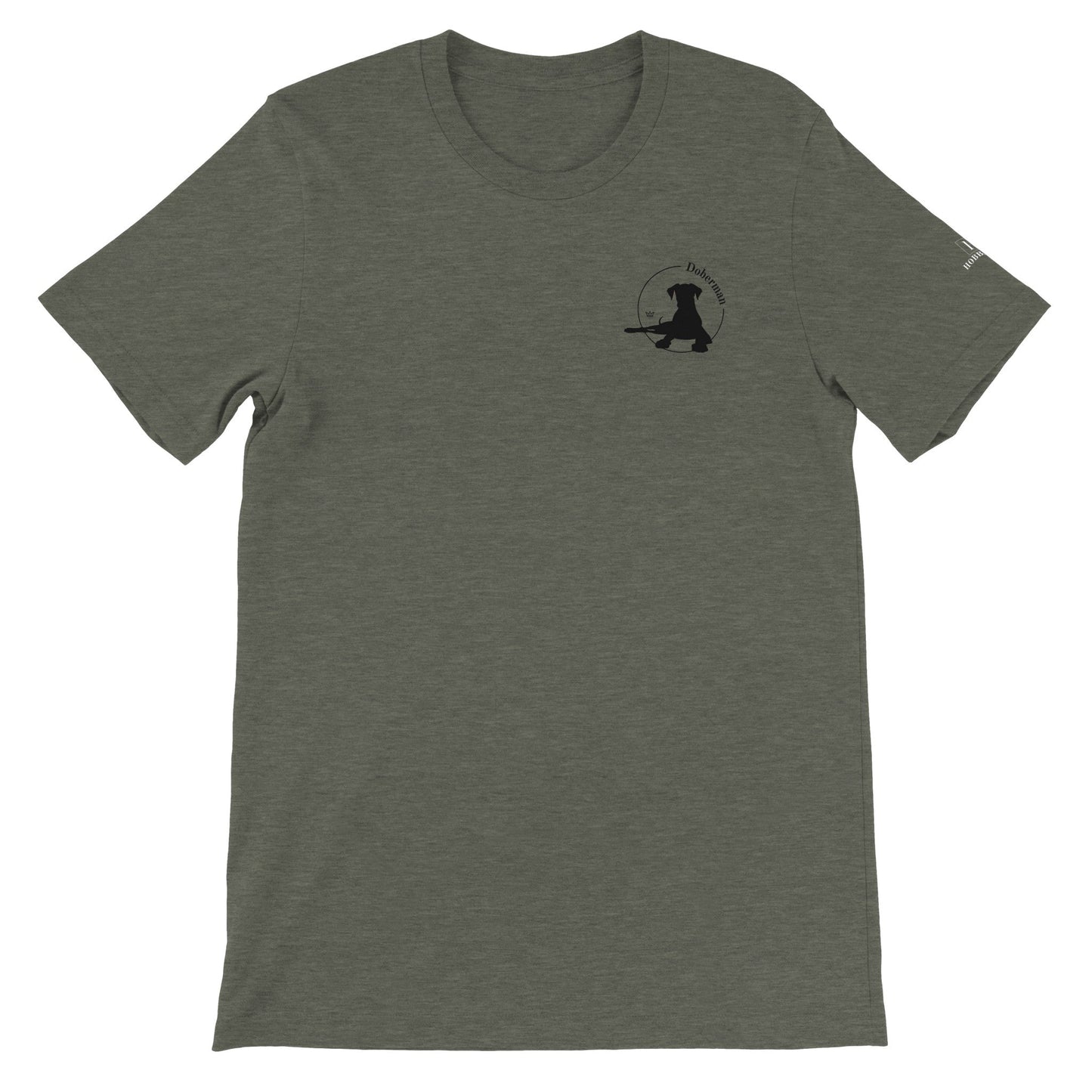 Men's Crewneck T-shirt with Doberman logo - Hobbster