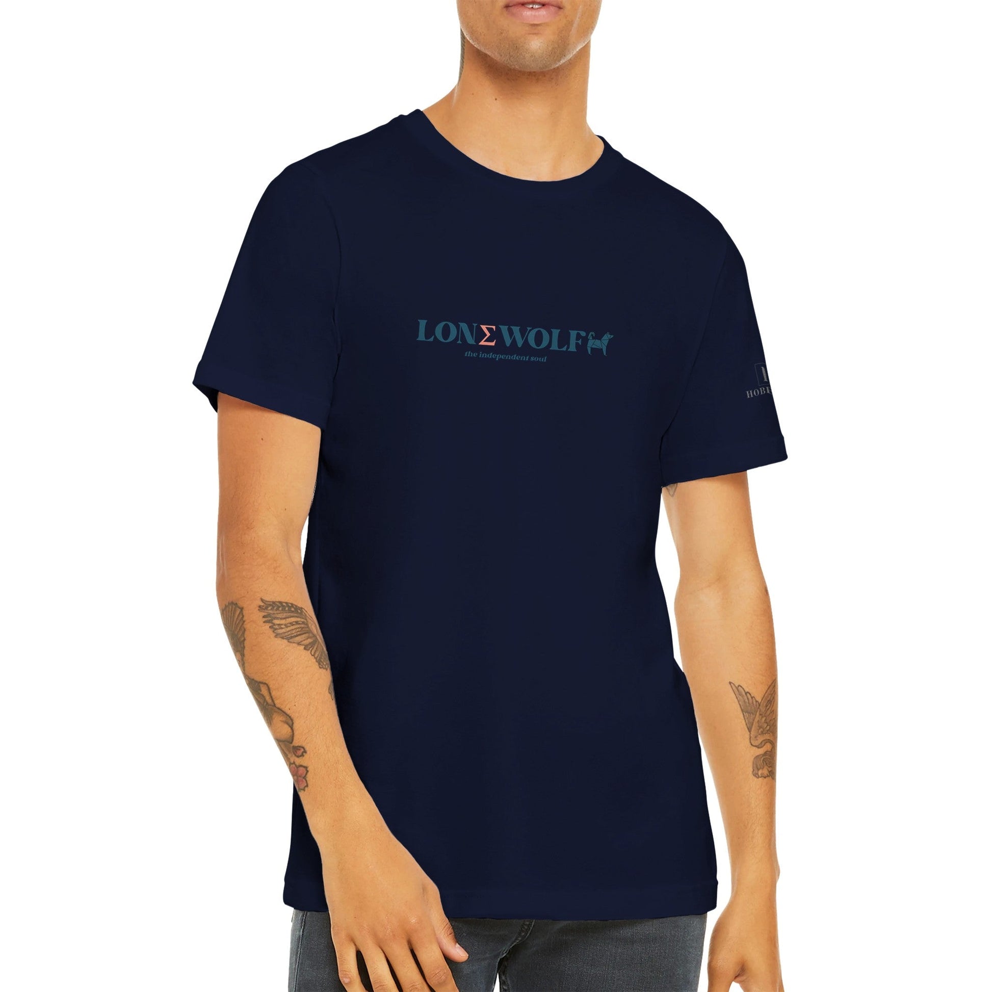 Men's Lone Wolf Crewneck T-shirt - Hobbster