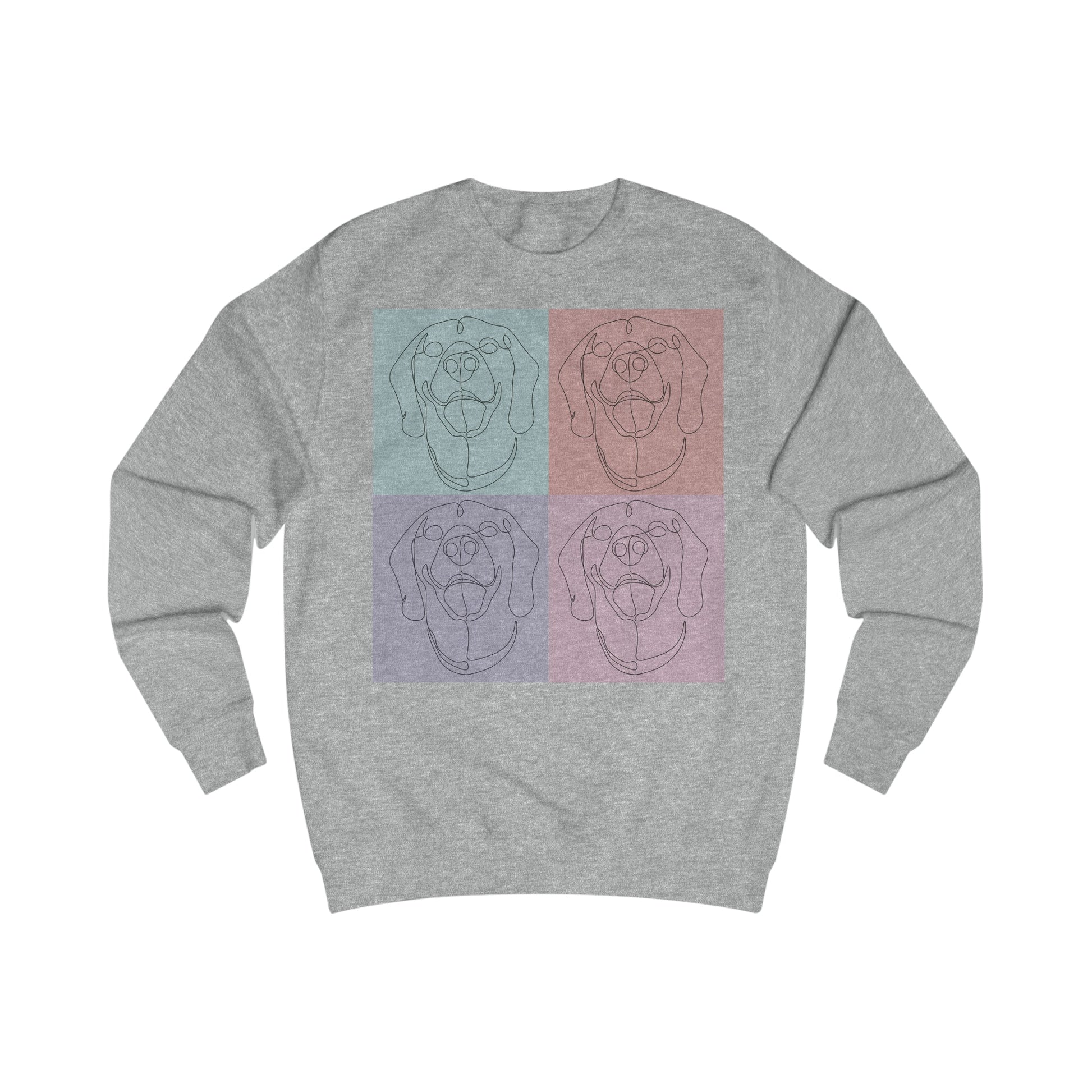 Men's Sweatshirt with custom Rhodesian Ridgeback tile design - Hobbster