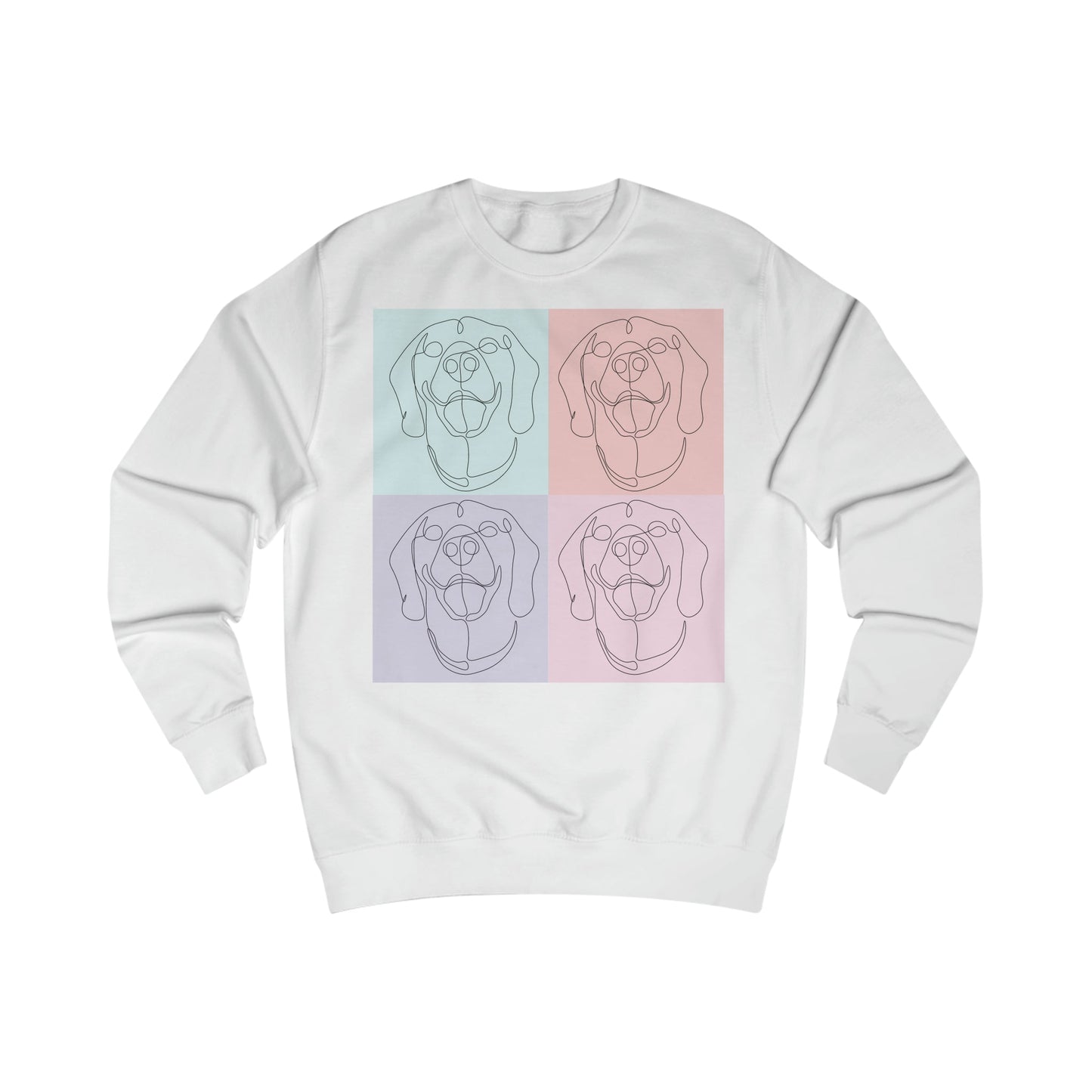 Men's Sweatshirt with custom Rhodesian Ridgeback tile design - Hobbster