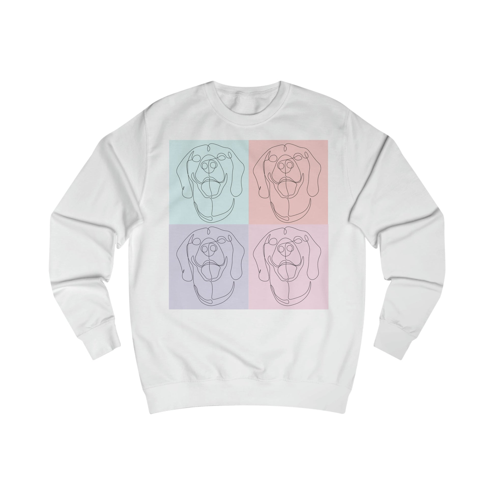 Men's Sweatshirt with custom Rhodesian Ridgeback tile design - Hobbster
