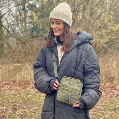 Mini Dog Walking Bag - Khaki Green - Hobbster