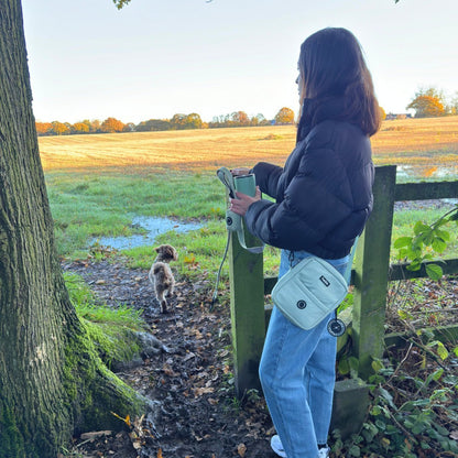 Mini Dog Walking Bag - Sage Green - Hobbster