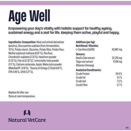 Natural VetCare Age Well 50 Soft Chews [225g] - Hobbster