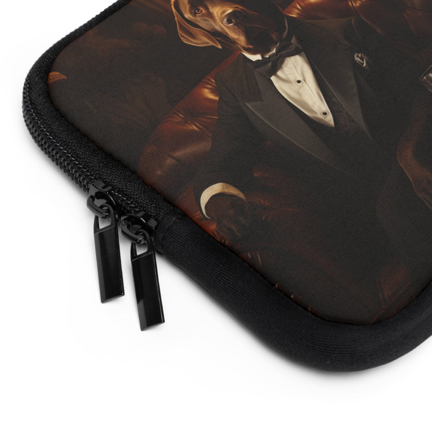 Neoprene Laptop Sleeve featuring Art Deco Labradors Design - Hobbster