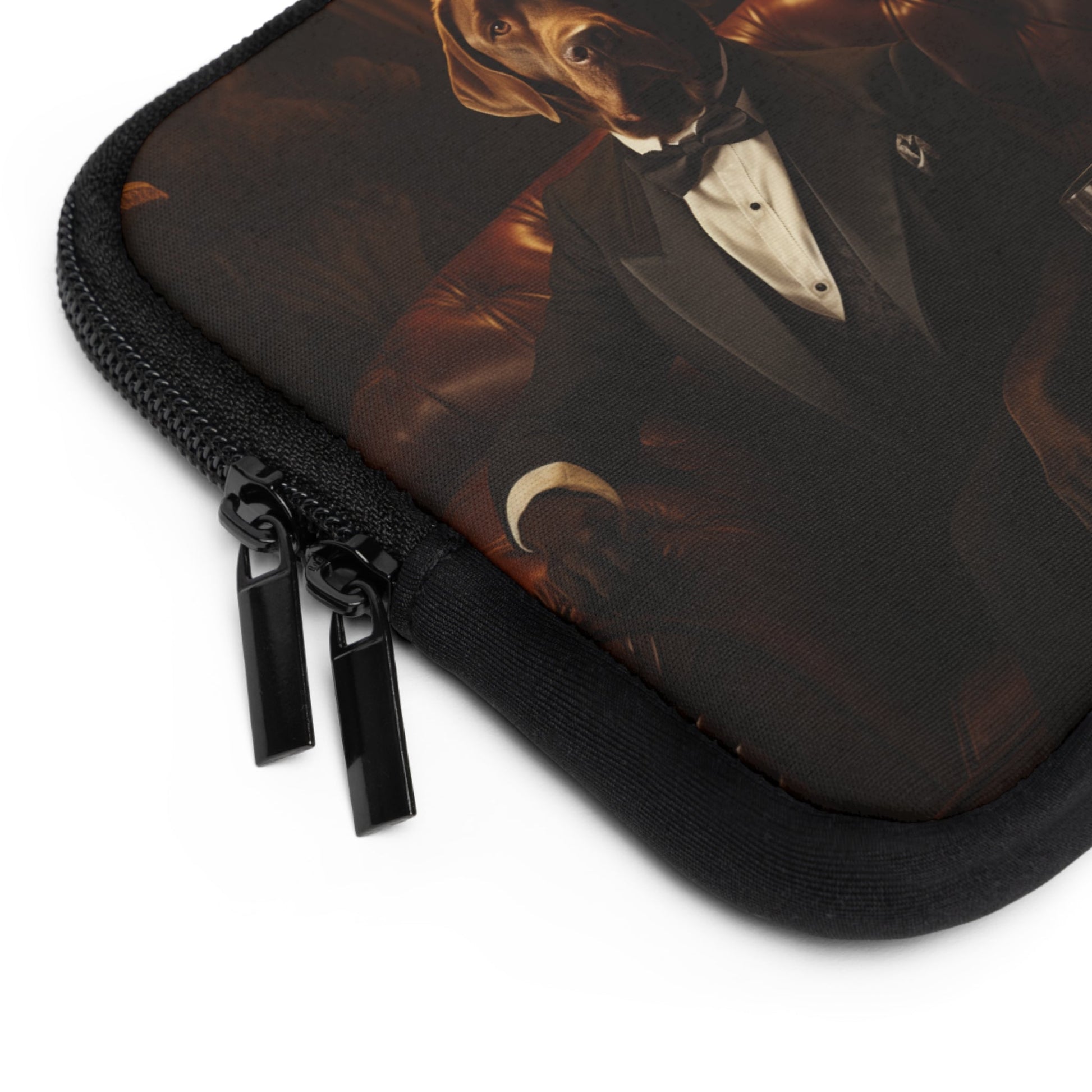 Neoprene Laptop Sleeve featuring Art Deco Labradors Design - Hobbster