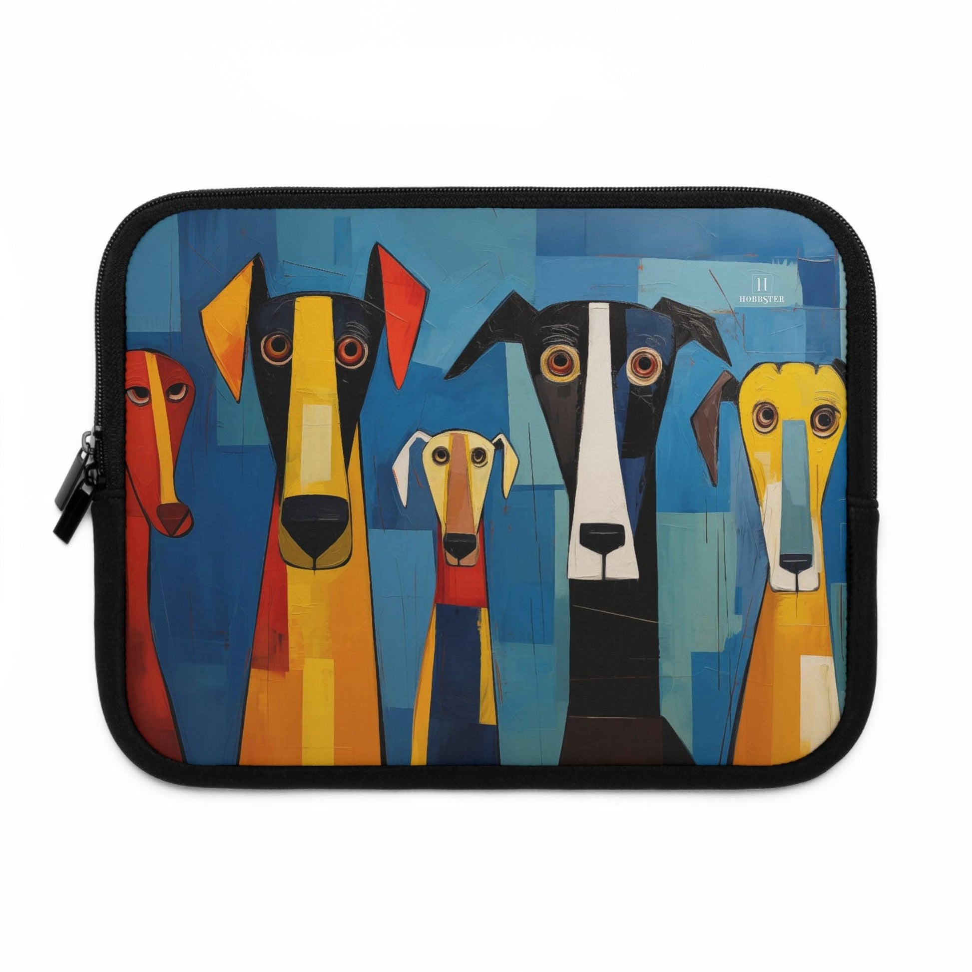 Neoprene Laptop Sleeve Featuring The Original Dog Pack Design - Hobbster