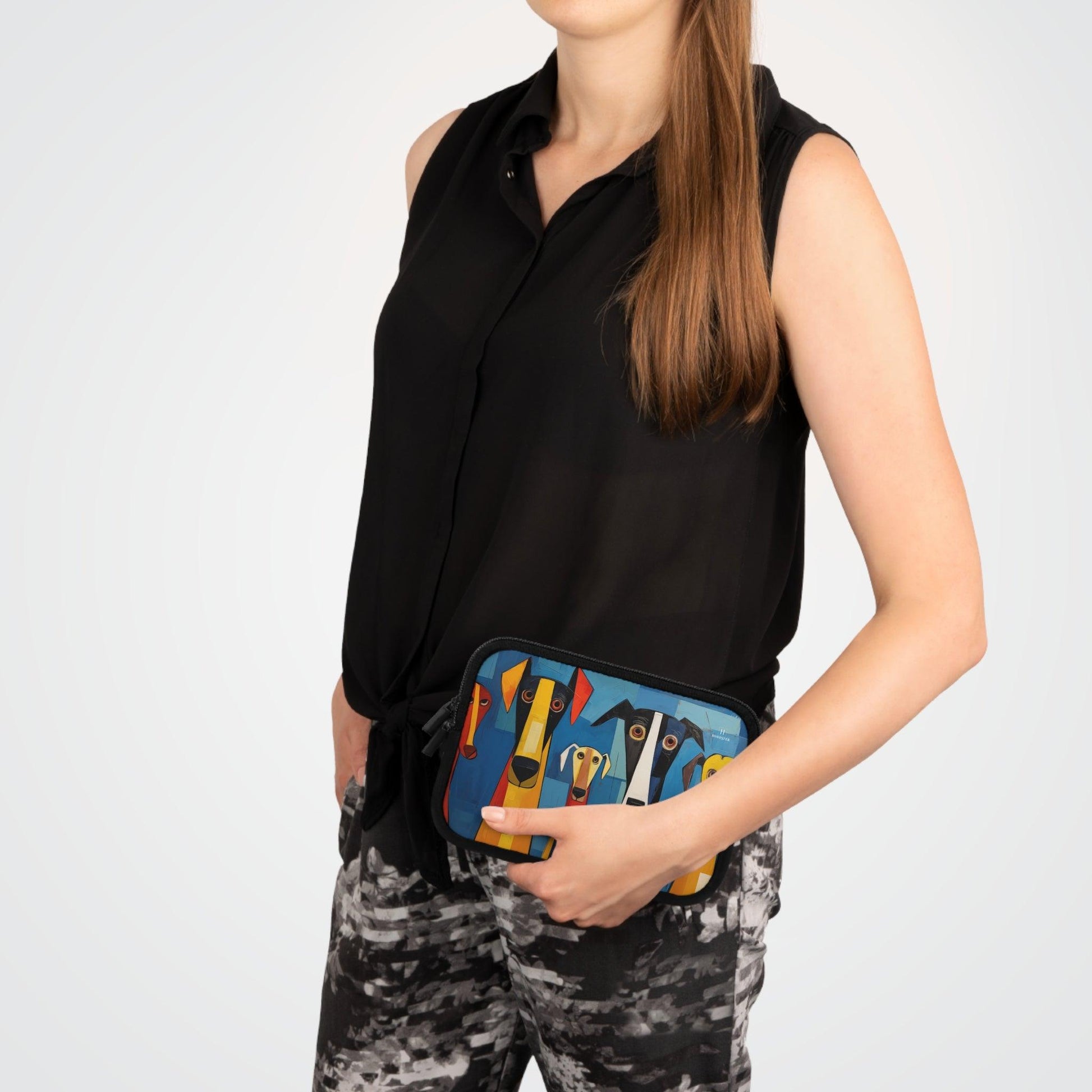 Neoprene Laptop Sleeve Featuring The Original Dog Pack Design - Hobbster
