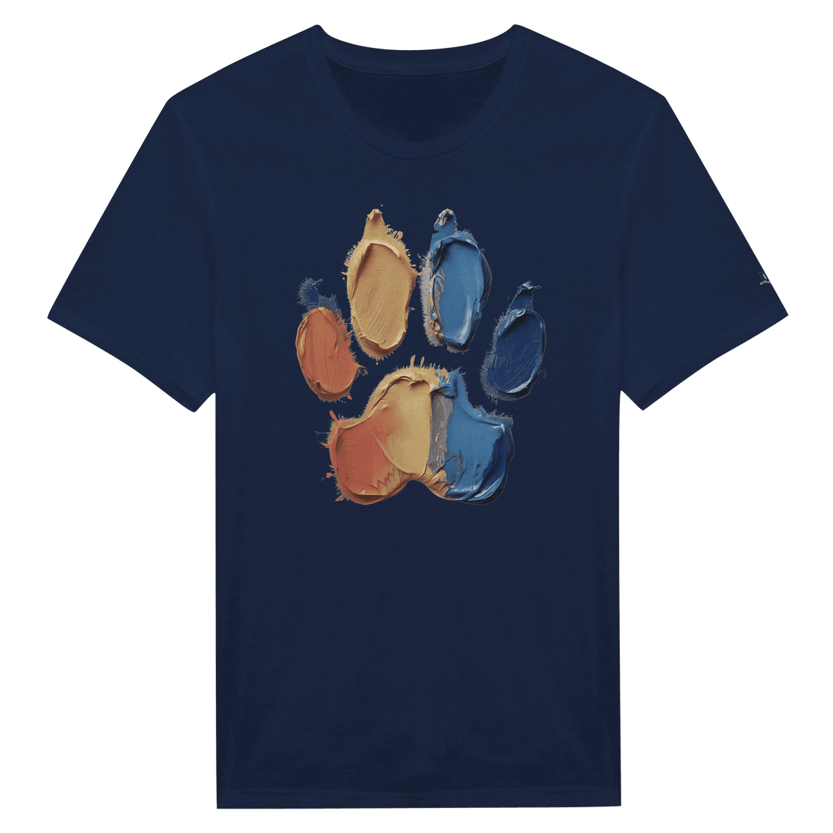 Paint Paw Print Crewneck Women's T-shirt - Hobbster