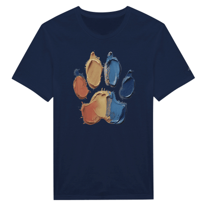 Paint Paw Print Crewneck Women's T-shirt - Hobbster