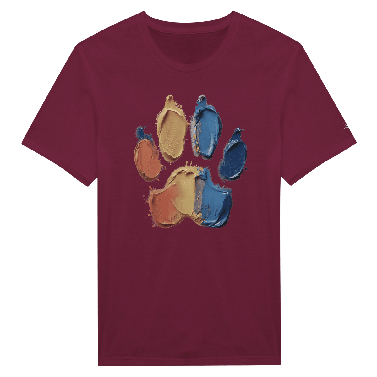 Paint Paw Print Crewneck Women's T-shirt - Hobbster
