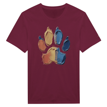 Paint Paw Print Crewneck Women's T-shirt - Hobbster