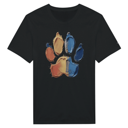 Paint Paw Print Crewneck Women's T-shirt - Hobbster