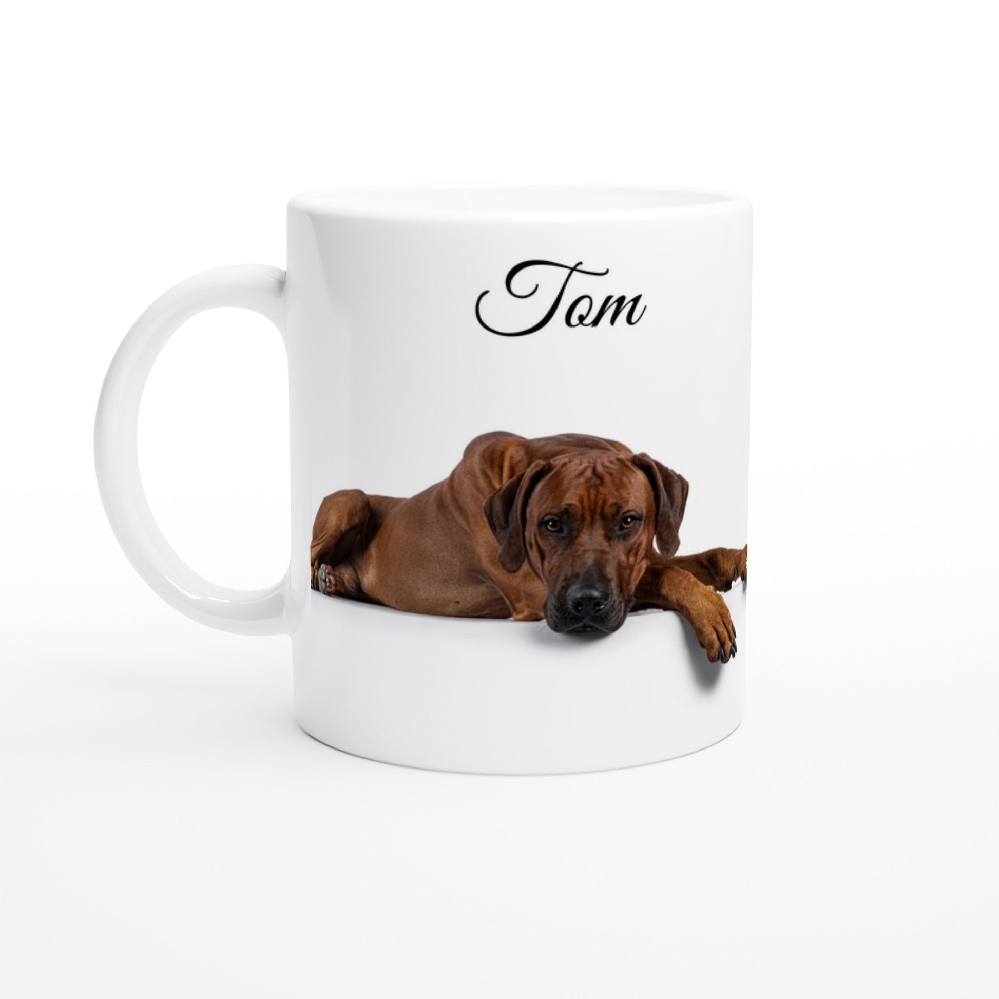 Personalised 11 0z Ceramic Mug with Your Dog Picture and Cool Quote - Hobbster