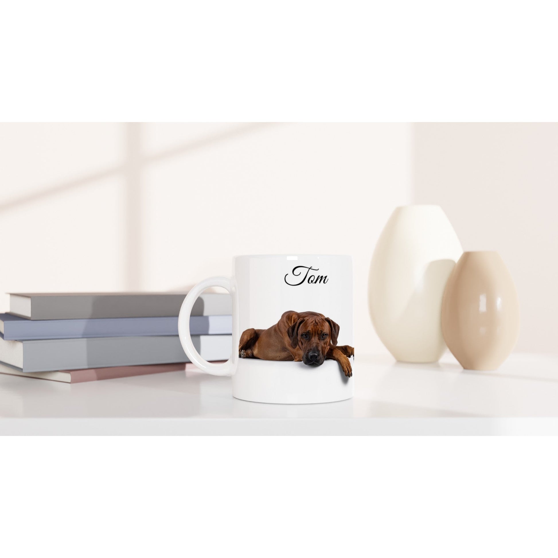Personalised 11 0z Ceramic Mug with Your Dog Picture and Cool Quote - Hobbster