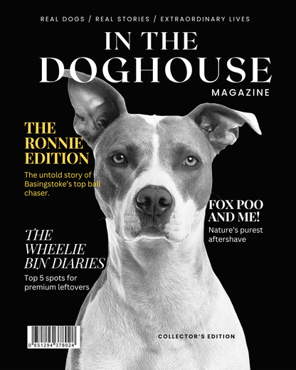 Personalised Dog Magazine Cover - In the Doghouse - Hobbster