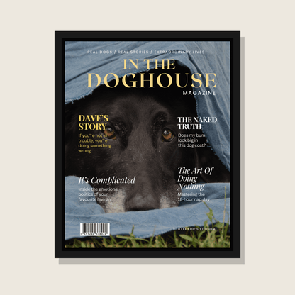 Personalised Dog Magazine Cover - In the Doghouse - Hobbster