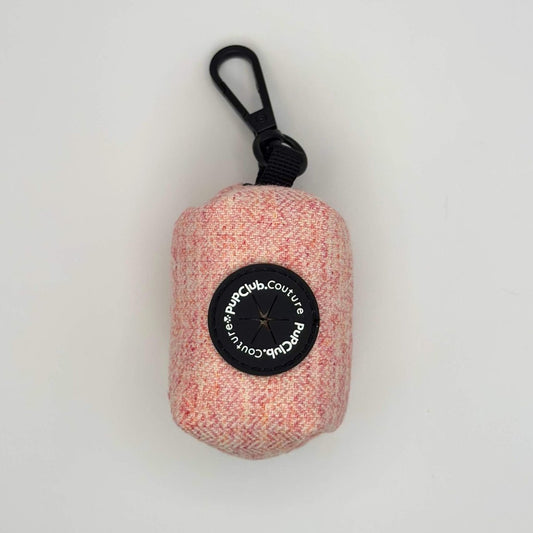 Poo Bag Holder - Tweed Pink - Hobbster