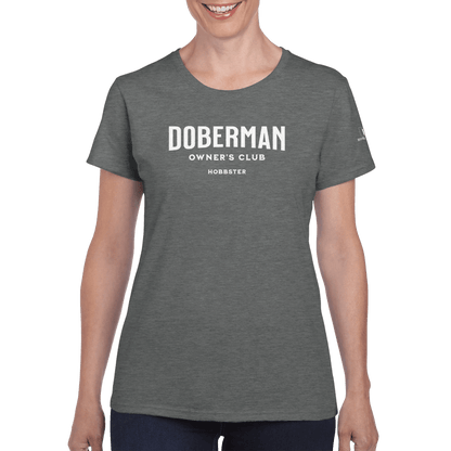 Premium Heavyweight Women's Doberman Owners Club T-shirt - Hobbster