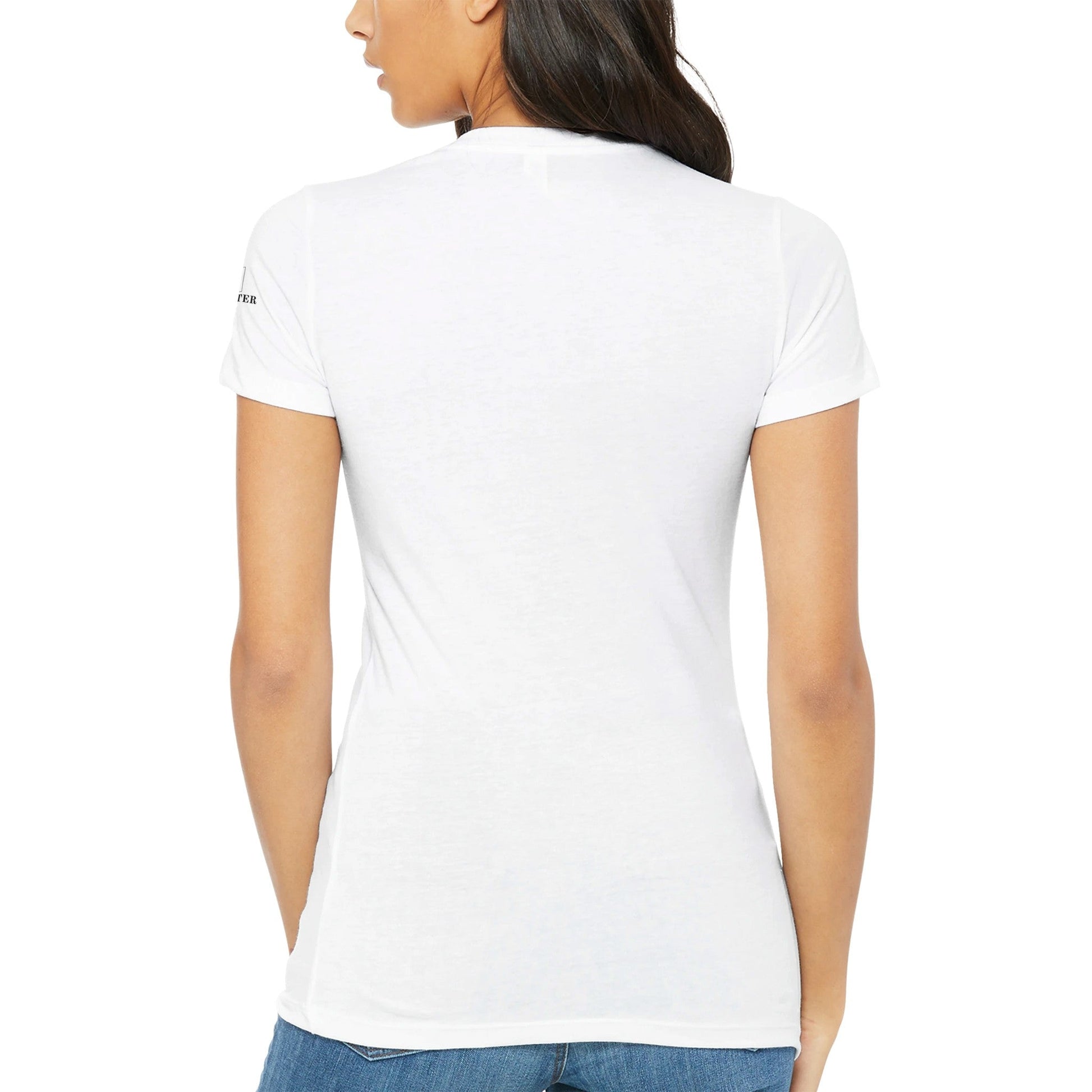 Premium Women's Crewneck T-shirt featuring a boxer dog logo - Hobbster
