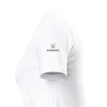 Premium Women's Crewneck T-shirt featuring a boxer dog logo - Hobbster