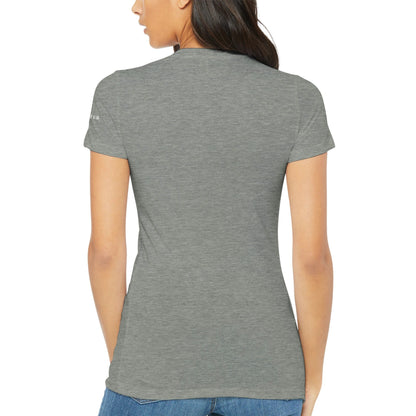 Premium Women's Crewneck T-shirt with a German Shepherd Paper Quilling Design - Hobbster