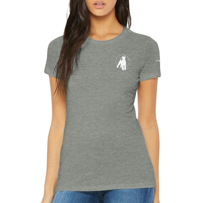 Premium Women's Crewneck T-shirt with Airedale Terrier Logo - Hobbster