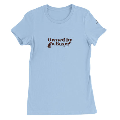 Premium Women's Crewneck T-shirt with Boxer dog slogan - Hobbster