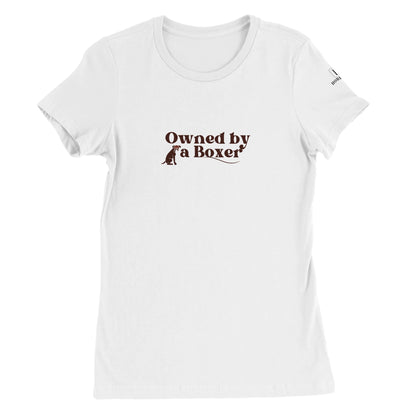 Premium Women's Crewneck T-shirt with Boxer dog slogan - Hobbster
