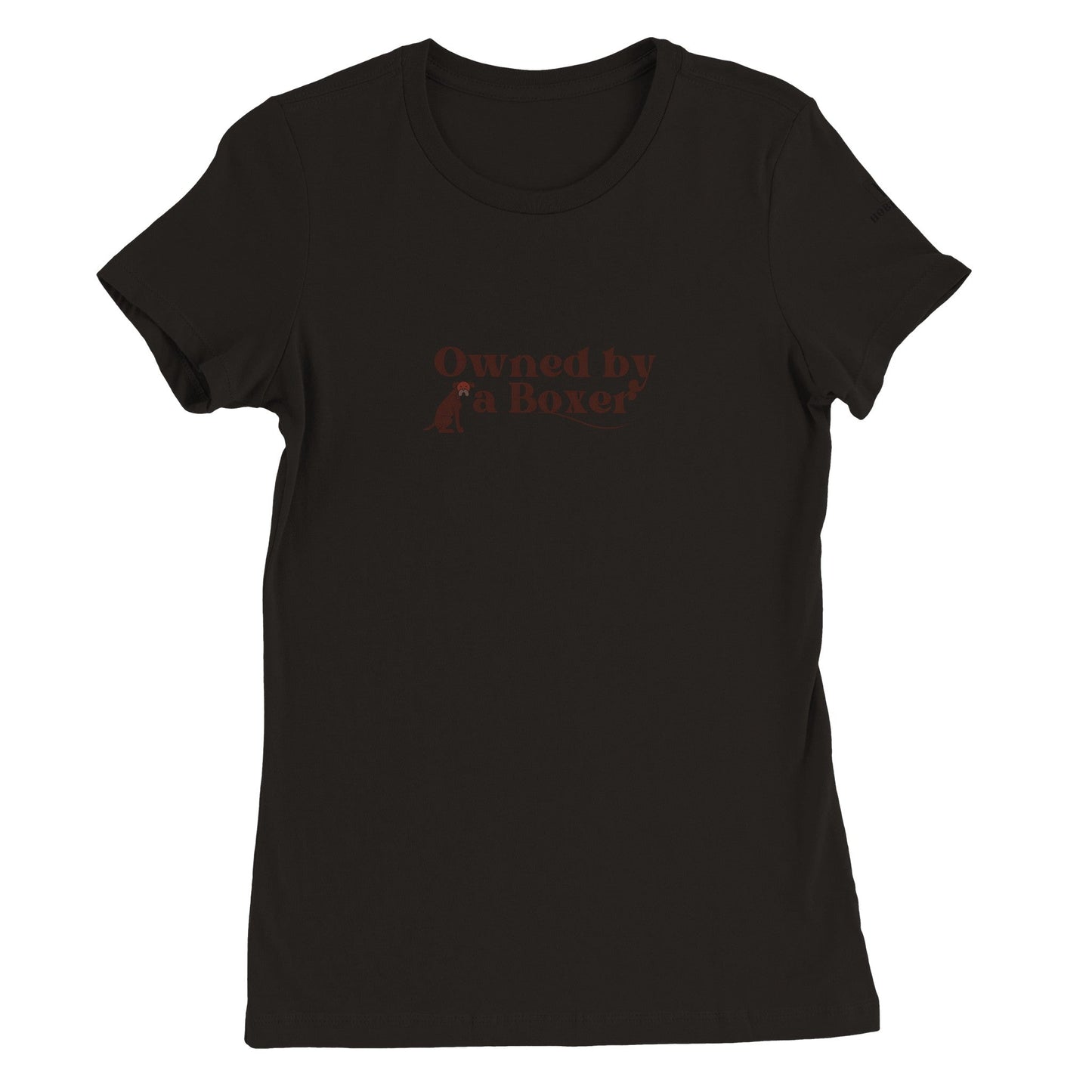Premium Women's Crewneck T-shirt with Boxer dog slogan - Hobbster
