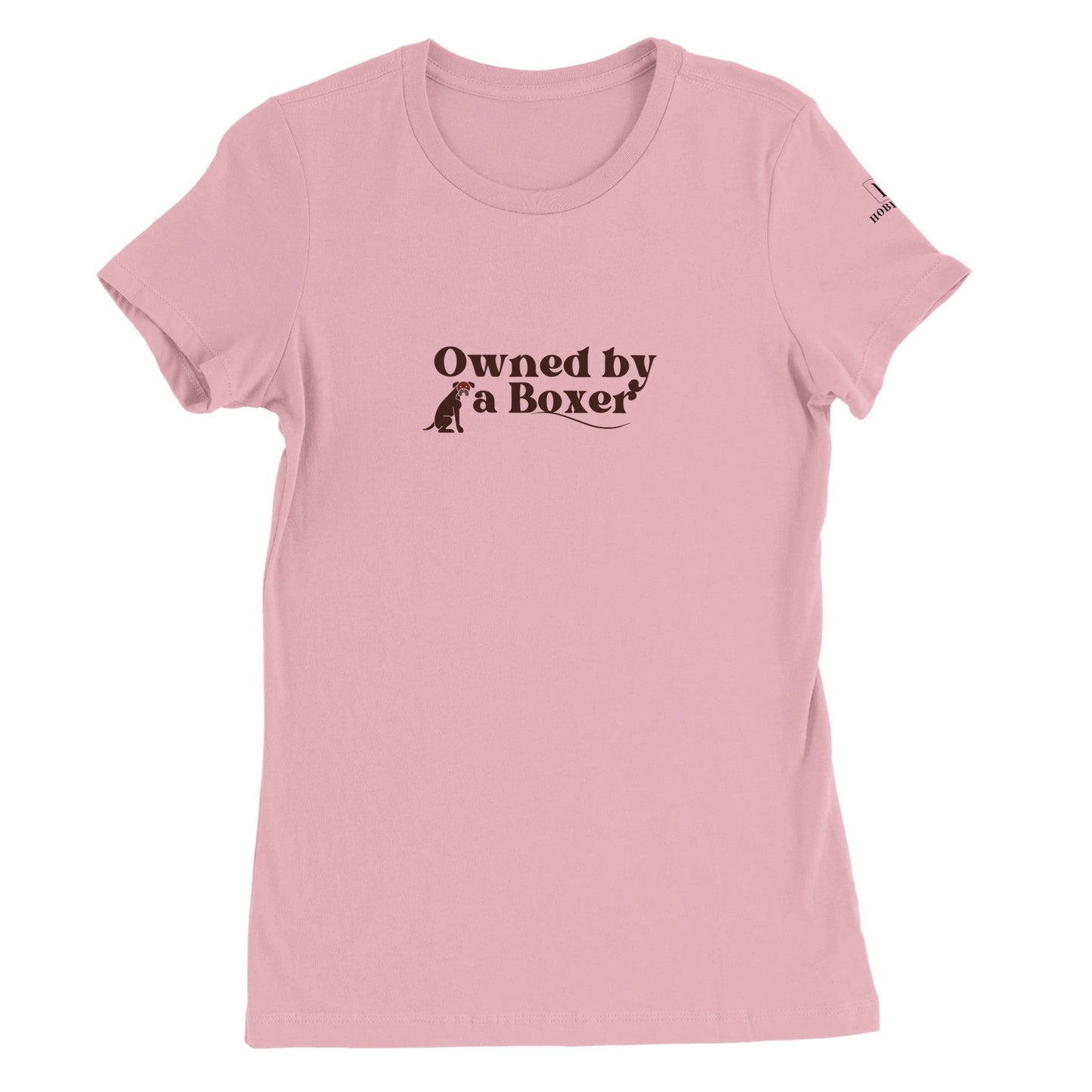 Premium Women's Crewneck T-shirt with Boxer dog slogan - Hobbster