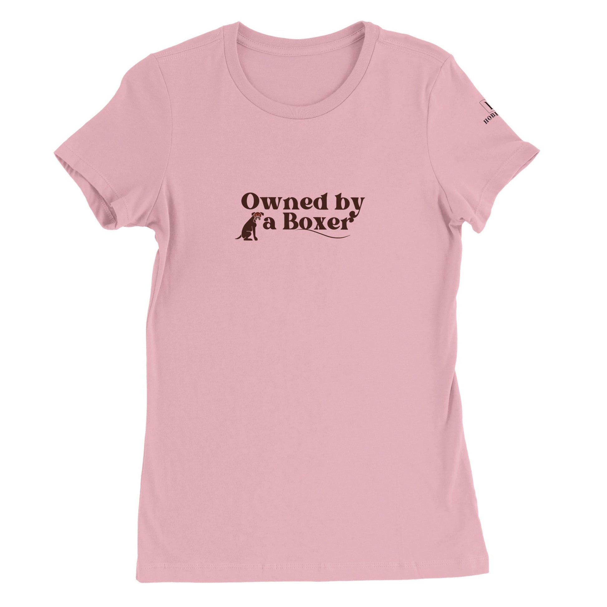 Premium Women's Crewneck T-shirt with Boxer dog slogan - Hobbster