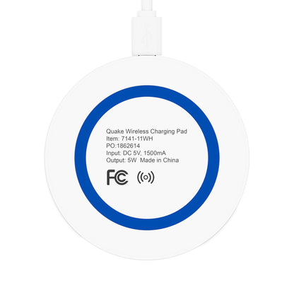 Quake Wireless 5W Charging Pad featuring Art Deco Doberman design [2.7"w x 0.33"h] - Hobbster