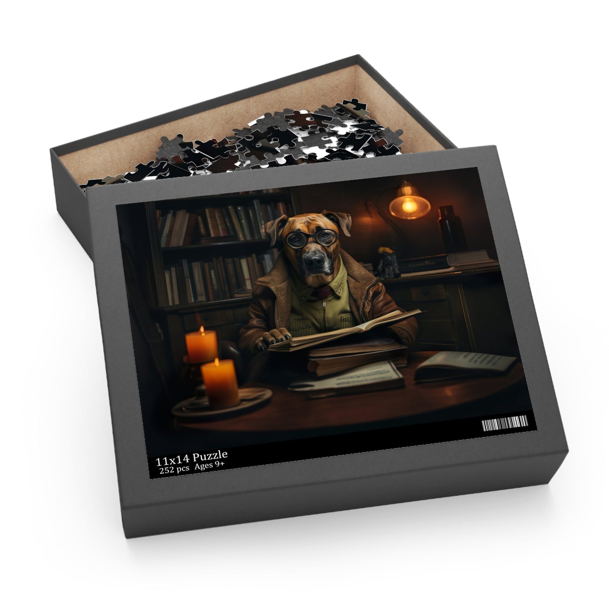 Rhodesian Ridgeback vintage design Jigsaw Puzzle (252 or 500-Piece) - Hobbster