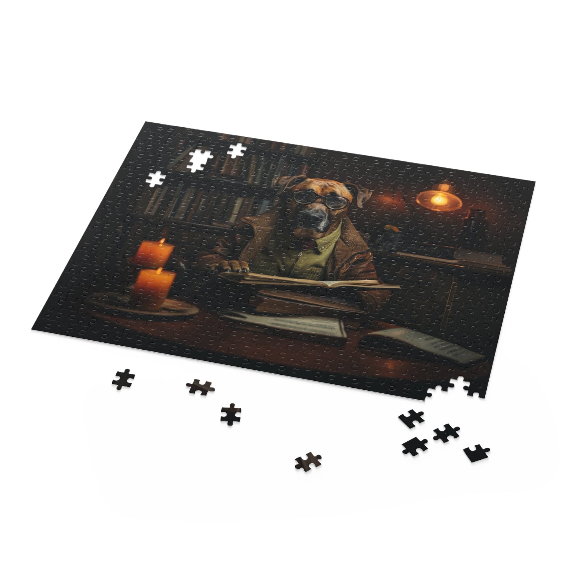 Rhodesian Ridgeback vintage design Jigsaw Puzzle (252 or 500-Piece) - Hobbster