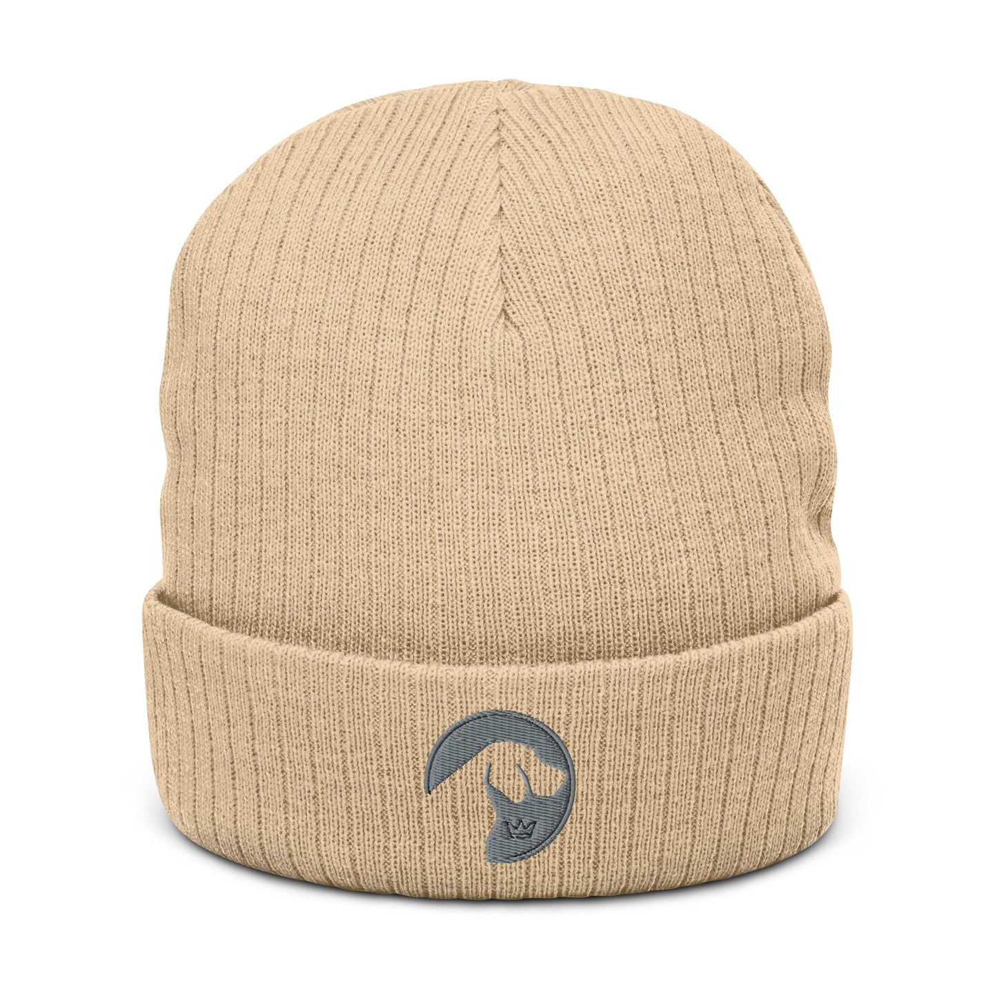 Ribbed knit beanie with embroidered Labrador logo - Hobbster