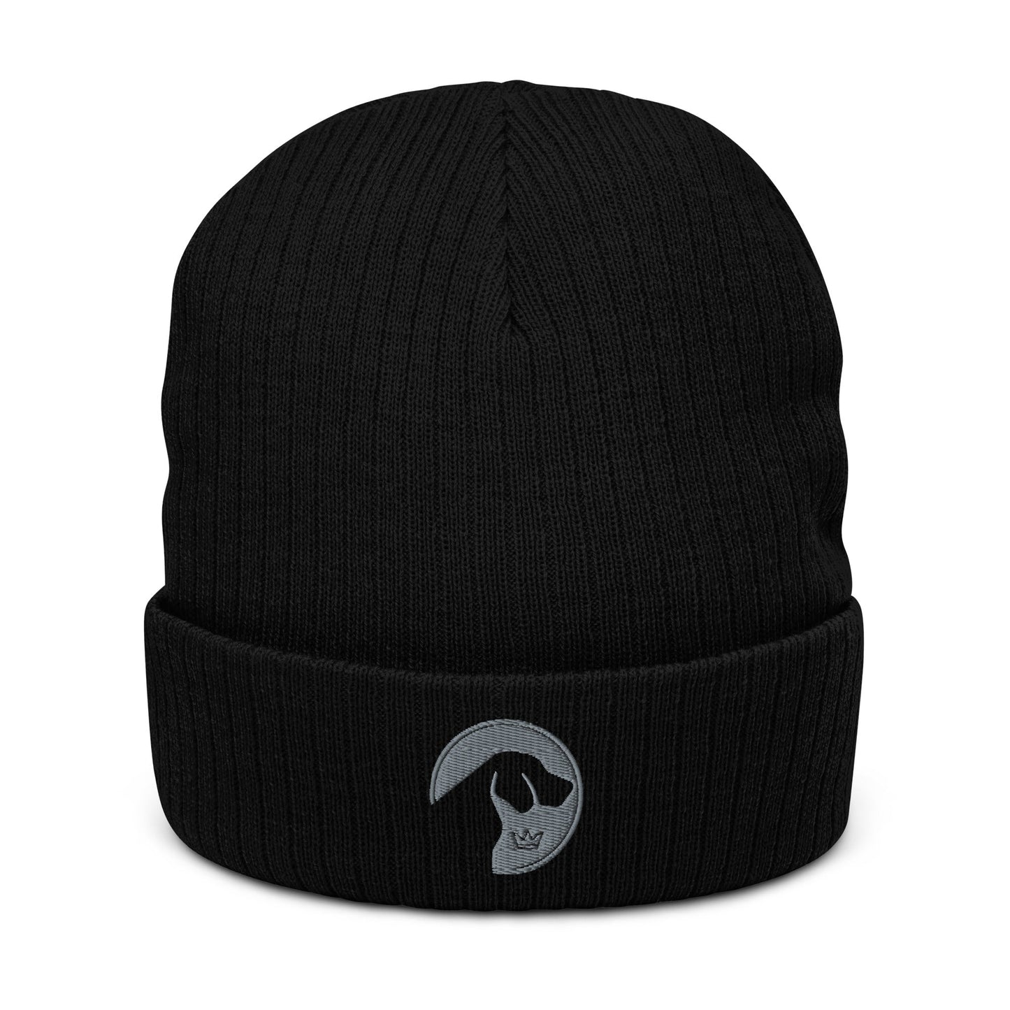 Ribbed knit beanie with embroidered Labrador logo - Hobbster