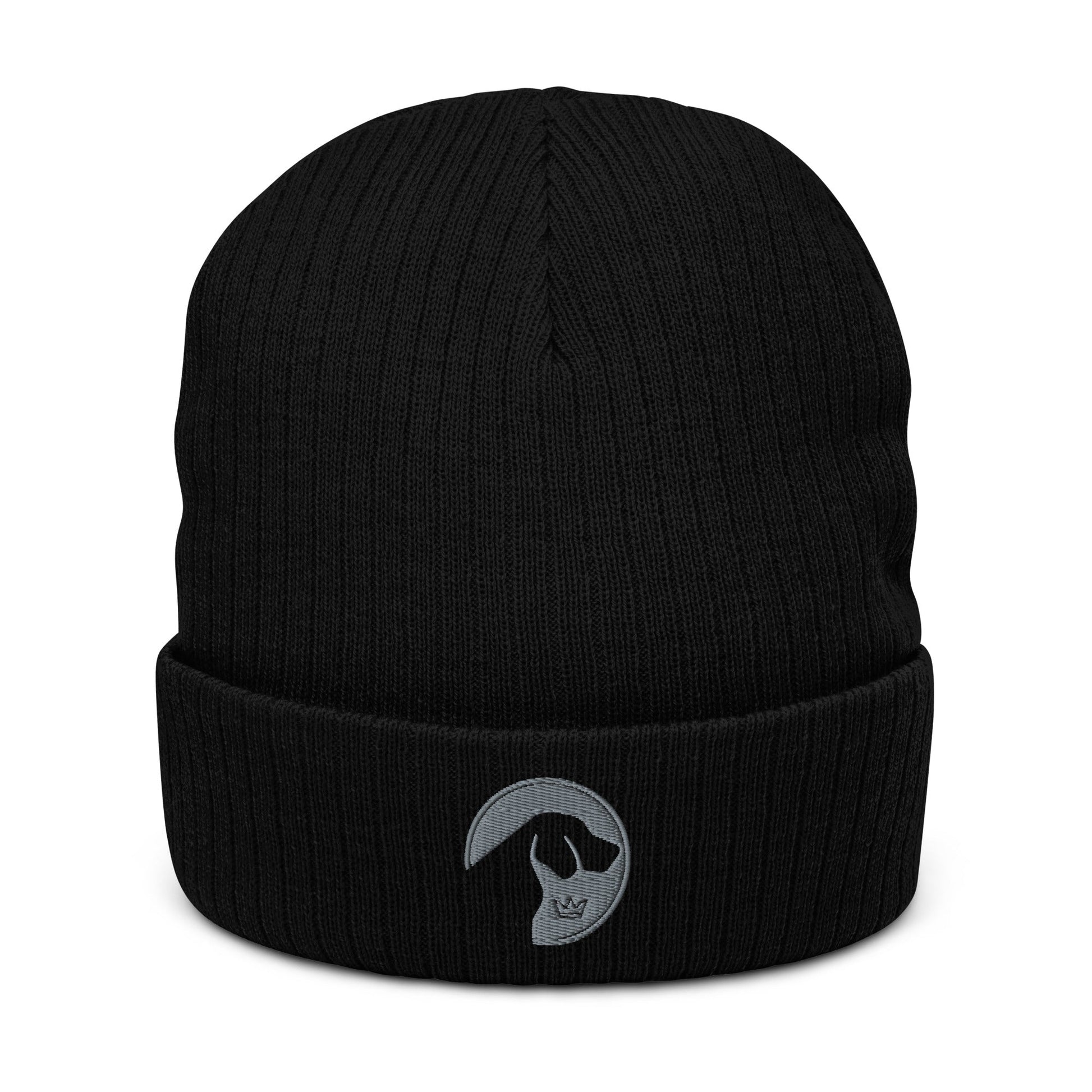 Ribbed knit beanie with embroidered Labrador logo - Hobbster