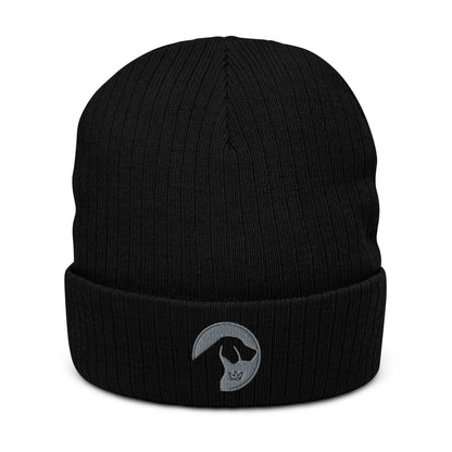 Ribbed knit beanie with embroidered Labrador logo - Hobbster