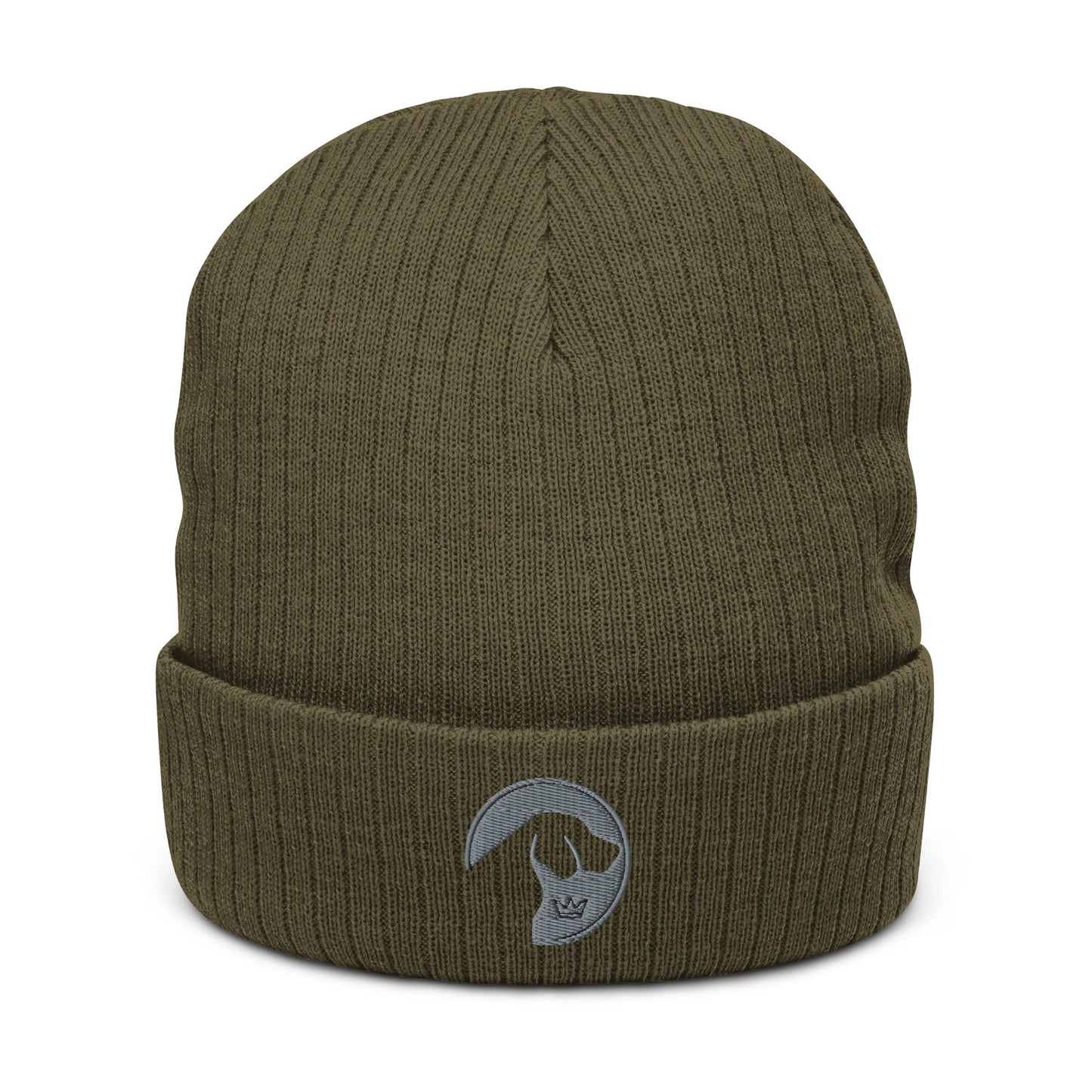 Ribbed knit beanie with embroidered Labrador logo - Hobbster