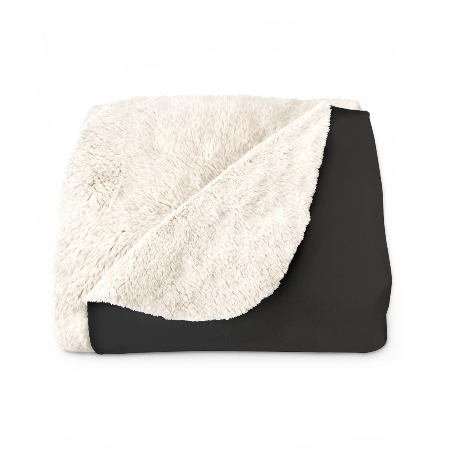 Sherpa Fleece Blanket in White with vintage Weimaraner design 50"x60" - Hobbster