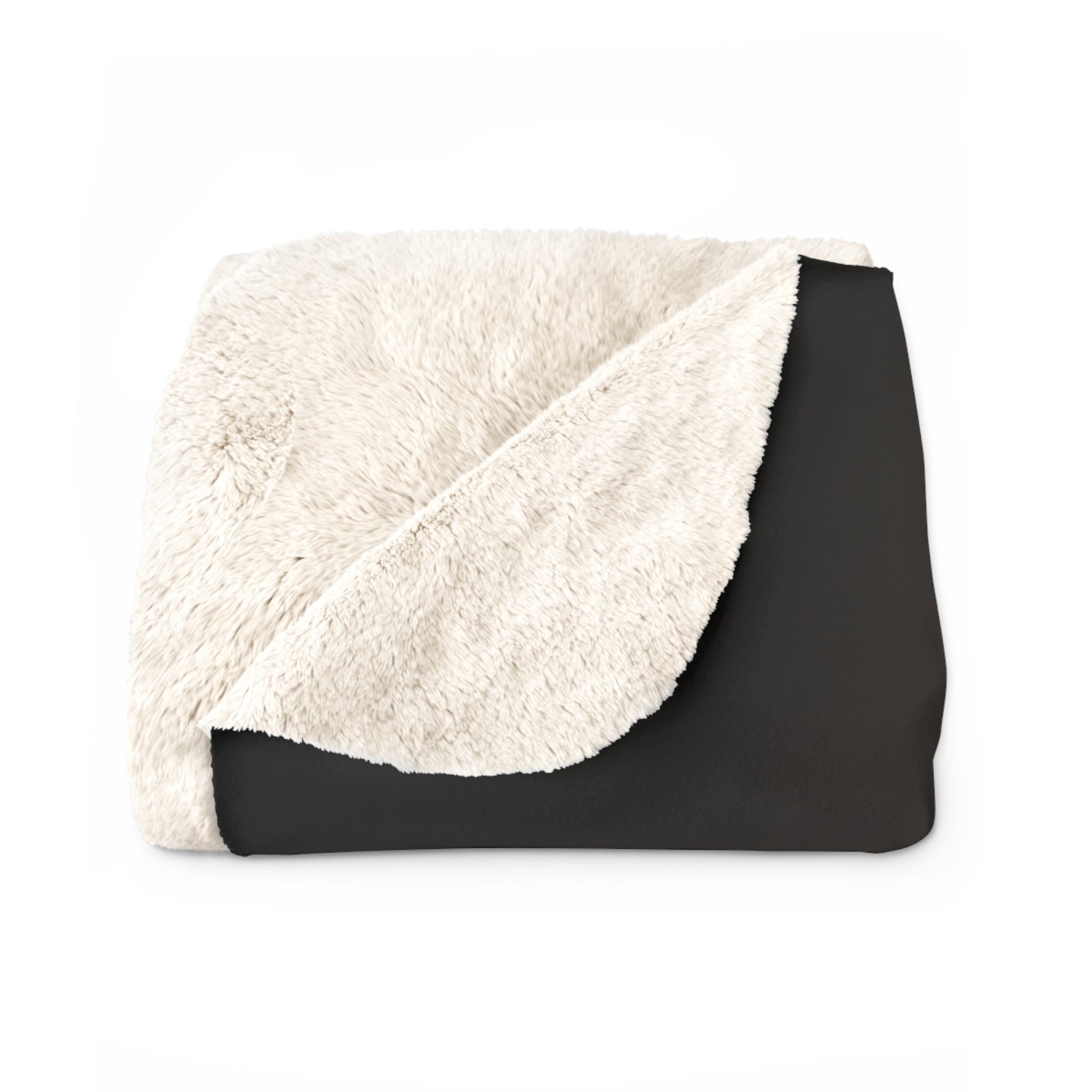 Sherpa Fleece Blanket in White with vintage Weimaraner design 50"x60" - Hobbster