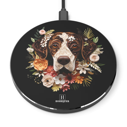 Spoke Wireless 10W Charger Featuring German Short Hair Pointer Paper Quilling Design - Hobbster